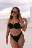 Жіночий купальник роздільний 3463 B/C Чорний 3463bl46 фото VL