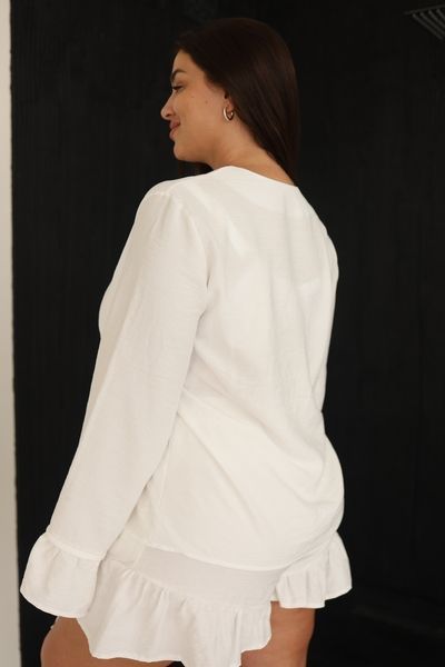 Жіночий костюм сорочка+шорти Віскоза VL 0148 Білий 0148biXL2XL фото від Валентина Лінджері