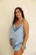 Жіноча піжама шовк Армані майка + шорти VL 055 Небесний 055ne2XL: Жіноча піжама шовк Армані майка + шорти VL 055 Небесний фото від Валентина Лінджері  129