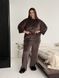 Жіночий костюм велюровий кофта+штани 096 Коричневий 096korXL2XL: Жіночий костюм велюровий кофта+штани 096 Коричневий фото від Валентина Лінджері  1