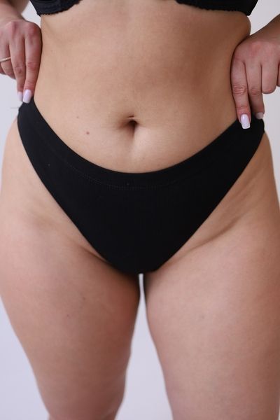 Женсике трусики стринги хлопковые в рубчик 3688 3688bl4XL фото VL 104