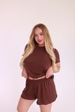 Жіноча піжама з віскози футболка+ шорти VL 0191 Коричневий 0191korXL2XL фото від Валентина Лінджері