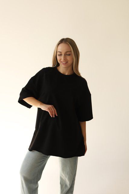 Женская удлиненная хлопковая футболка 078 078blXL2XL фото от Валентина Линджери