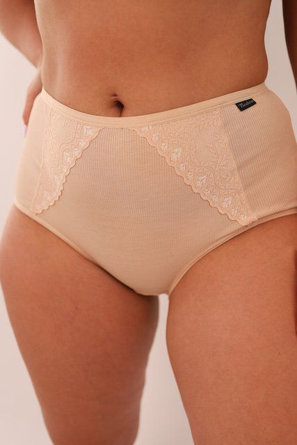 Женские трусики слипы высокие в рубчки 9138 9138be5XL фото VL 1