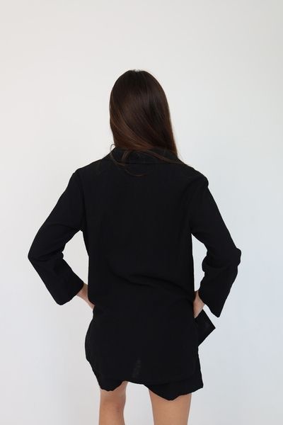Женская пижама льняная рубашка + шорты 073 073blXL фото от Валентина Линджери