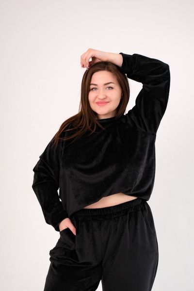 Костюм Велюр Свитшот + штаны Батал VL 0462 0462bl2XL фото от Валентина Линджери