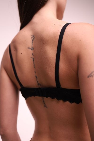 Жіночий бюстгальтер мереживний на поролоні В 6147 Чорний 6147bl85B фото VL 9