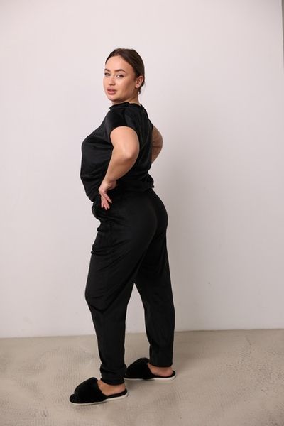 Женский велюровый костюм + брюки + шорты VL 048 048blM фото от Валентина Линджери