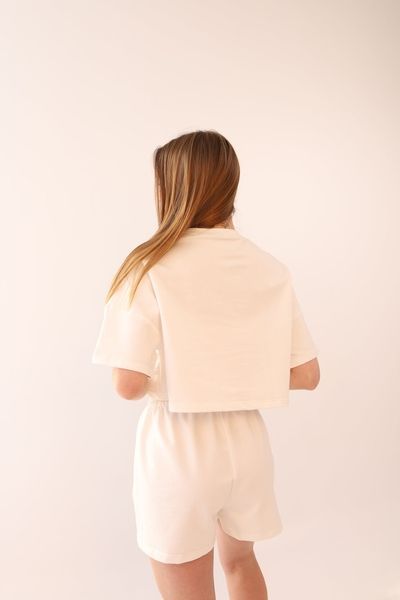 Жіноча піжама шорти+футболка трьохнитка VL 079 Білий 079biXL2XL фото від Валентина Лінджері