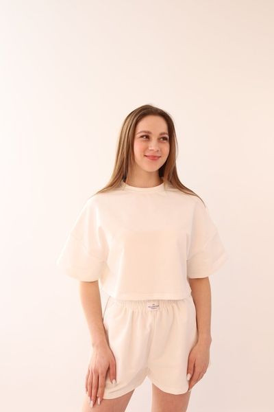 Жіноча піжама шорти+футболка трьохнитка VL 079 Білий 079biXL2XL фото від Валентина Лінджері