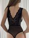 Жіноче боді з мереживом 1025 Чорний 1025bl2XL фото VL 4