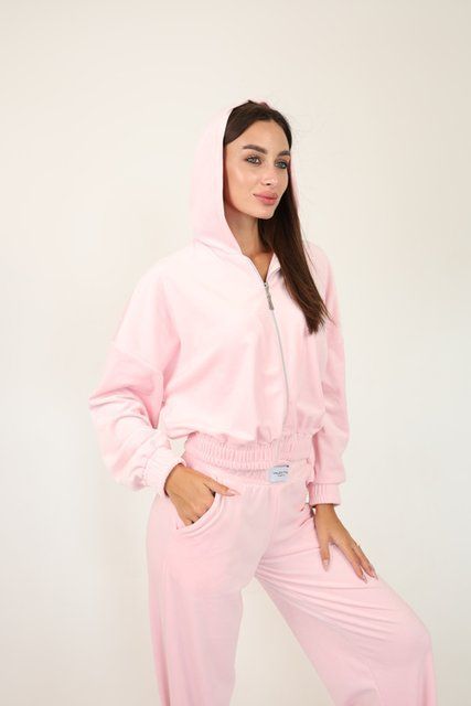 Велюр костюм Кофта і штани Блискавка VL057-2 Барбі 057-2baXL2XL фото від Валентина Лінджері